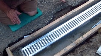'Video thumbnail for Install a Trench Drain - Video 1 of 7'