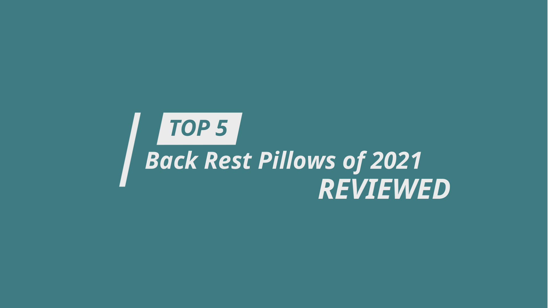 'Video thumbnail for Best Backrest Pillow Review Video'