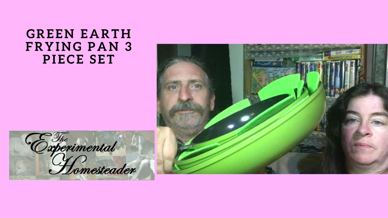 'Video thumbnail for Green Earth Frying Pan 3 Piece Set'