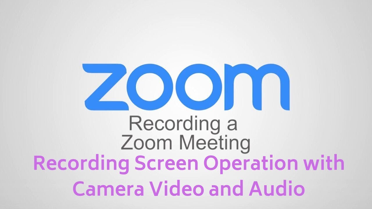 'Video thumbnail for Using Free Meeting Solution Zoom to Record Screen Operation with the Camera'