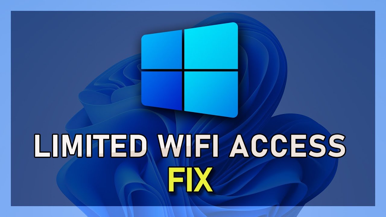 'Video thumbnail for Windows 11 - How To Fix WIFI Limited Access'