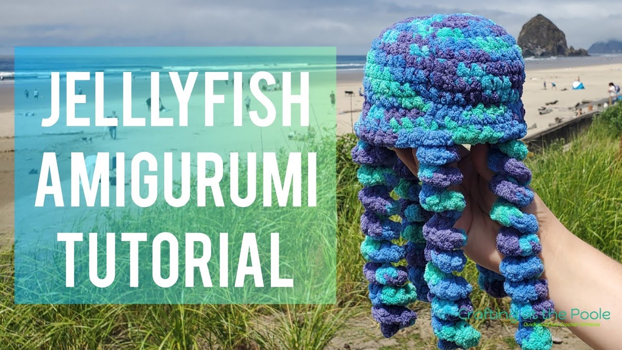 'Video thumbnail for How to Crochet a Jellyfish Stuffed Animal Toy Amigurumi'