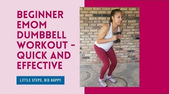 'Video thumbnail for Beginner EMOM Dumbbell Workout - Quick And Effective'