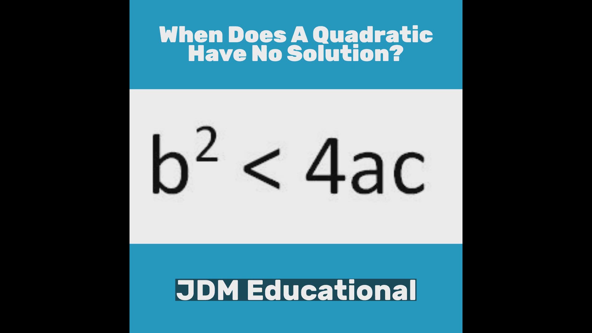 When Does A Quadratic Have One Solution? (3 Ways To Tell) – JDM Educational