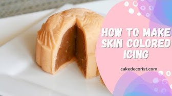 'Video thumbnail for How To Make Skin Colored Icing'