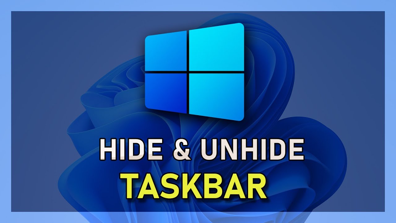 'Video thumbnail for Windows 10 - How to Hide & Unhide Taskbar'