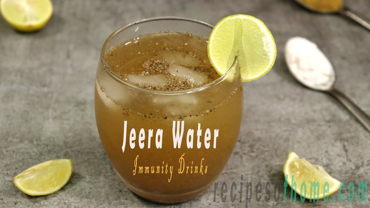 'Video thumbnail for Jeera water recipe | Jerera pani | Jeera water for weight loss | Immunity Drinks'