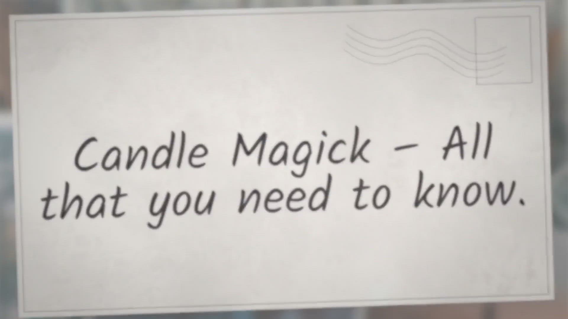 'Video thumbnail for Candle Magick – All that you need to know'