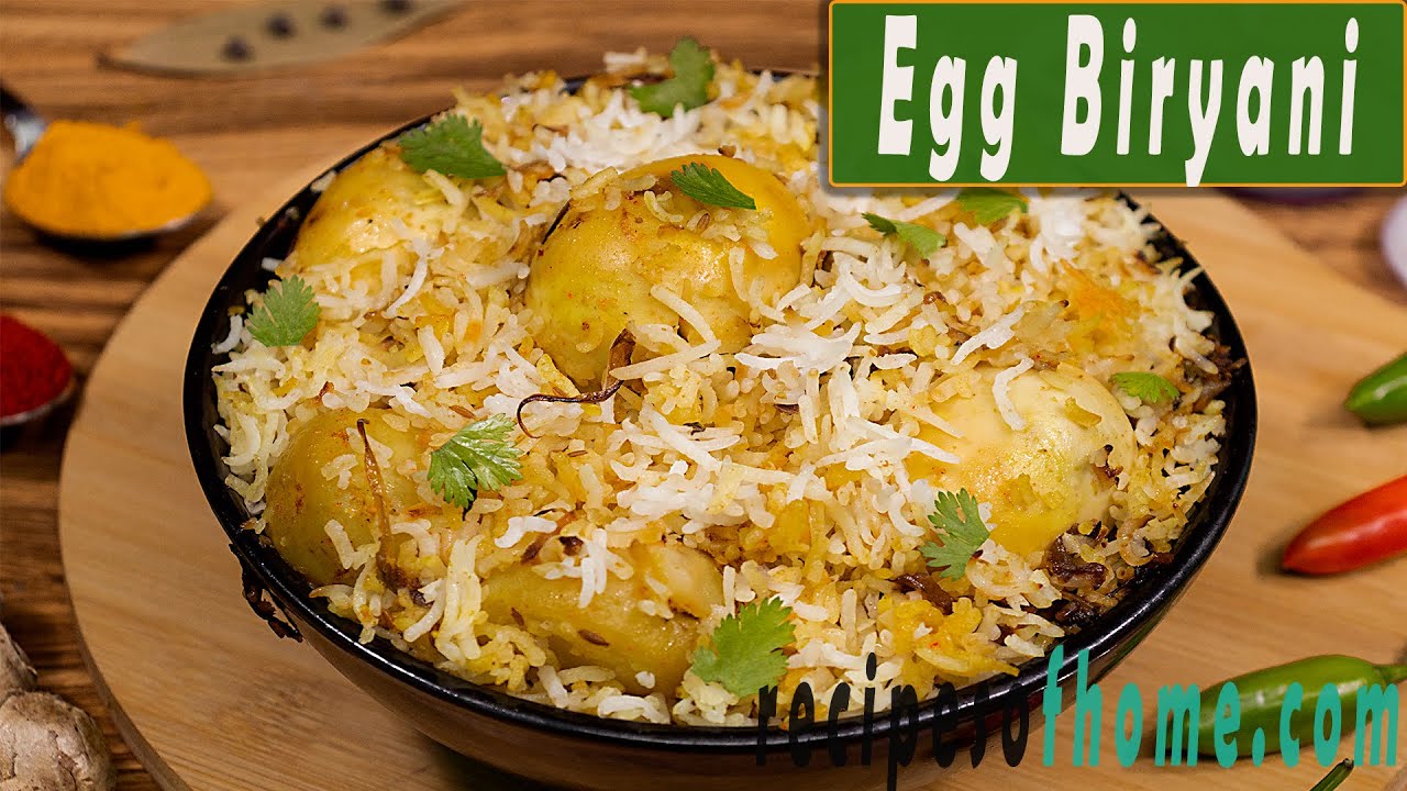 'Video thumbnail for Egg Biryani Recipe | अंडा बिरयानी | Egg Biryani In Pressure Cooker | Egg Dum Biryani'
